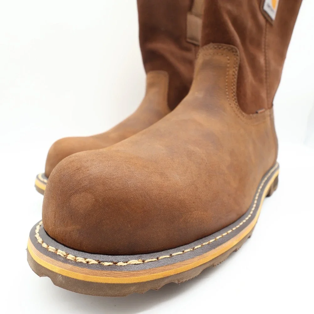 Carhartt Modern Work Boots Mens 13 M Brown Leather Safety Composite Toe NWT